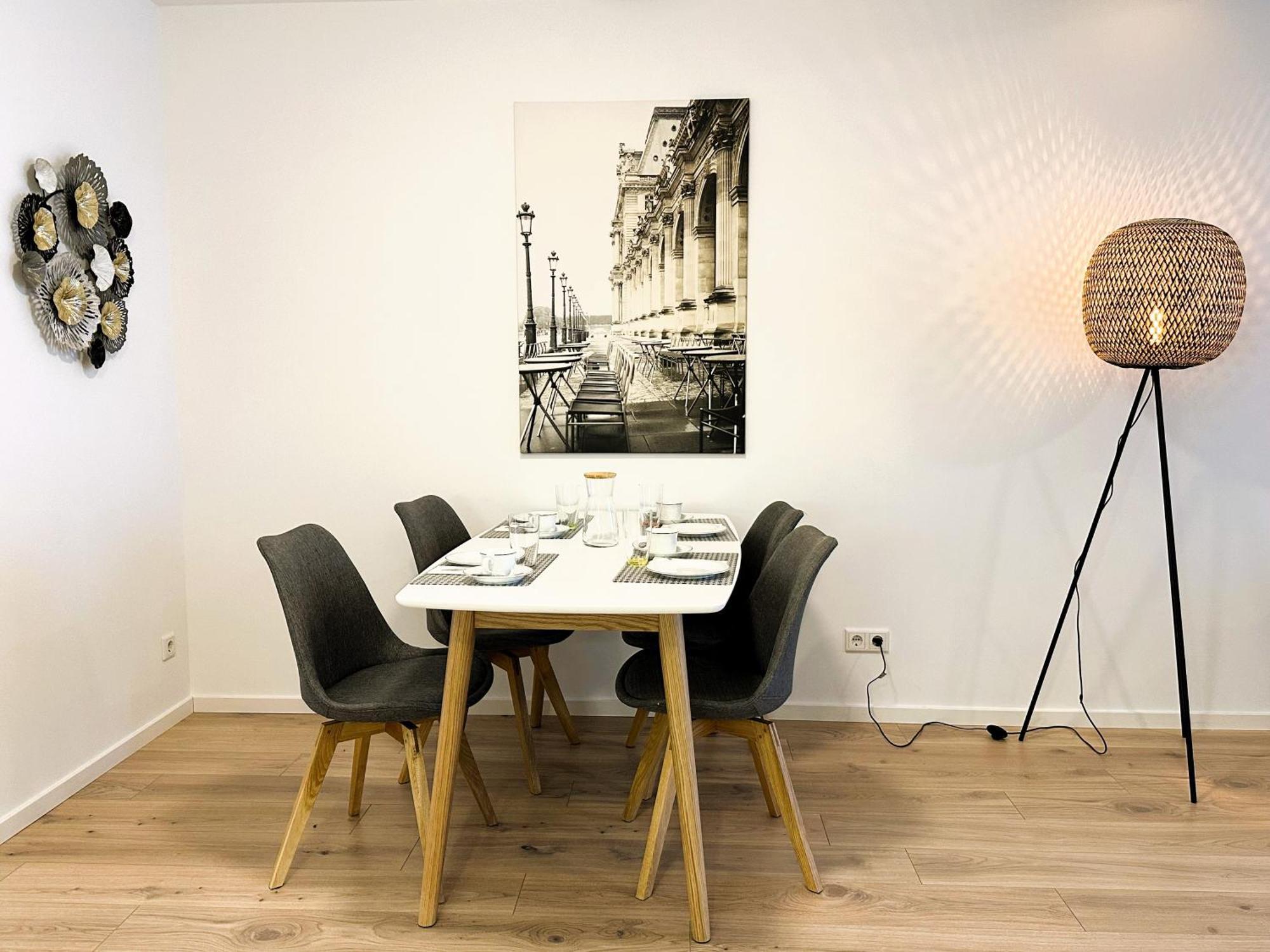 Bohnapartments - Nordkap-Suiten - Gratis Parkplatz - Moderner Neubau - Erdgeschoss - Fussbodenheizung Erfurt Dış mekan fotoğraf