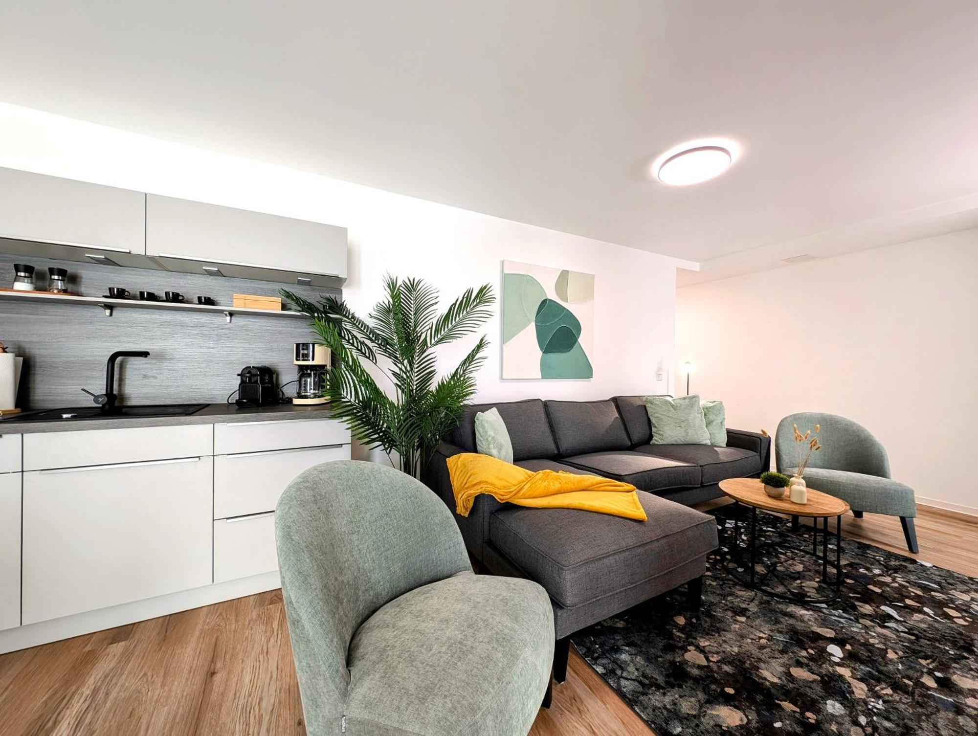 Bohnapartments - Nordkap-Suiten - Gratis Parkplatz - Moderner Neubau - Erdgeschoss - Fussbodenheizung Erfurt Dış mekan fotoğraf