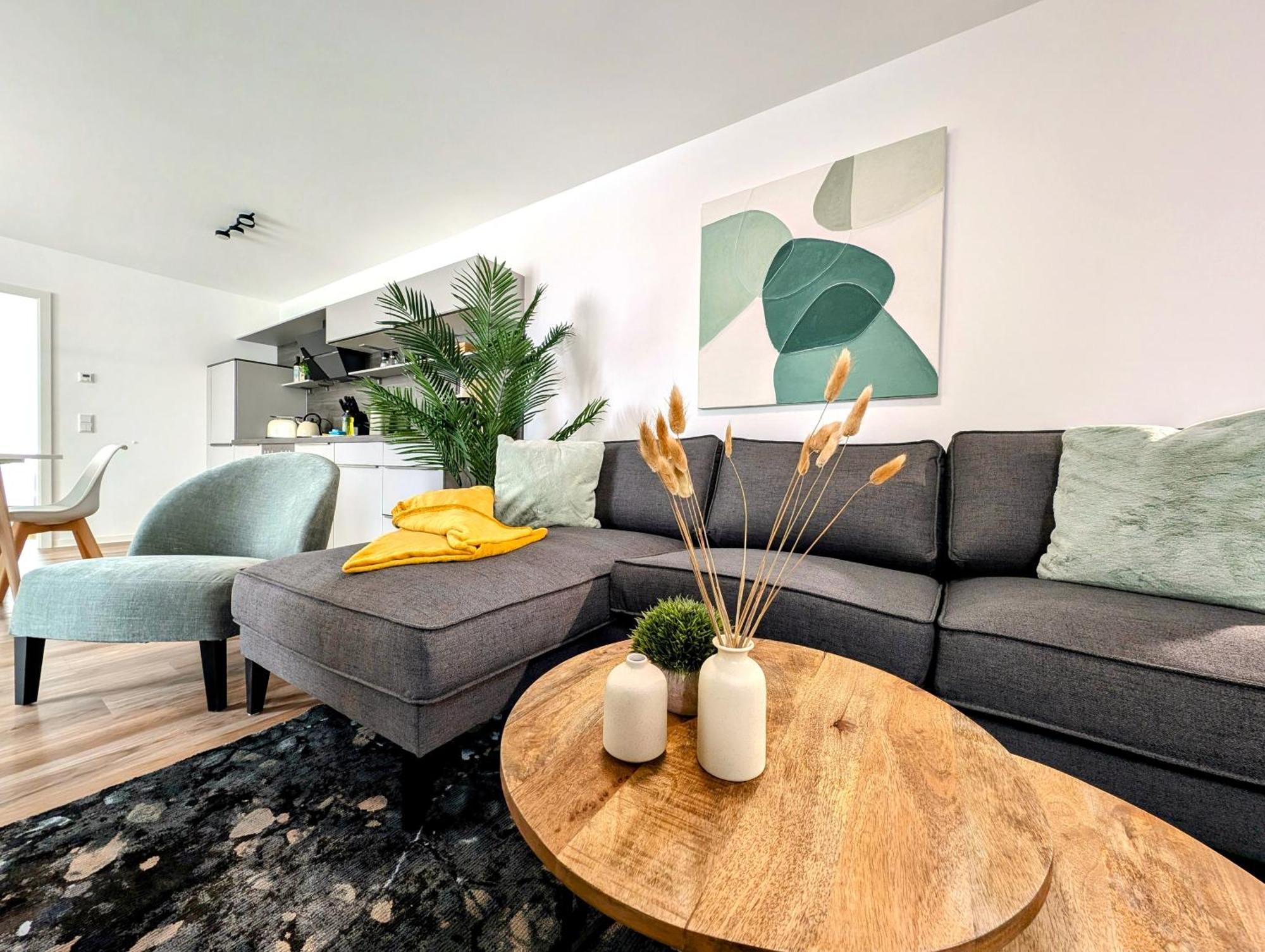 Bohnapartments - Nordkap-Suiten - Gratis Parkplatz - Moderner Neubau - Erdgeschoss - Fussbodenheizung Erfurt Dış mekan fotoğraf