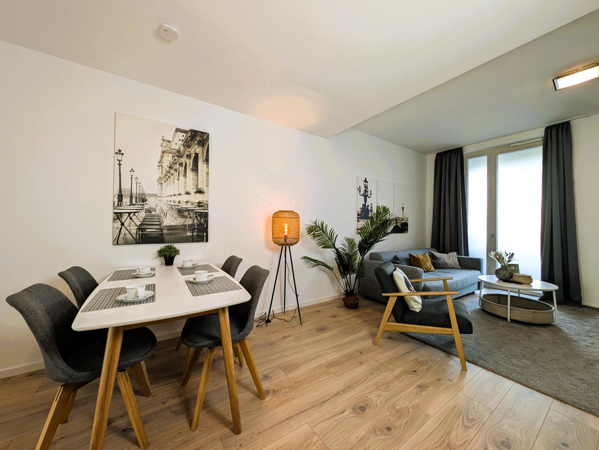 Bohnapartments - Nordkap-Suiten - Gratis Parkplatz - Moderner Neubau - Erdgeschoss - Fussbodenheizung Erfurt Dış mekan fotoğraf